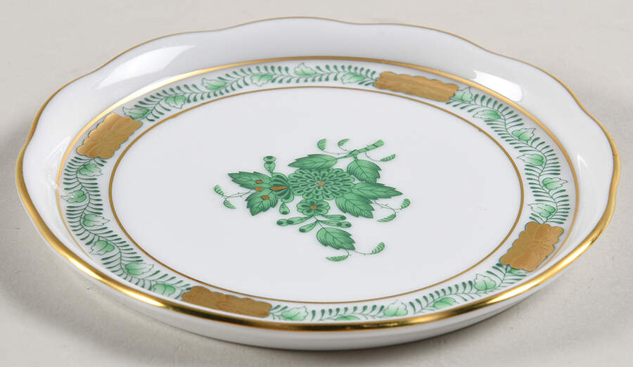 Chinese Bouquet Green (AV) Coaster by Herend-1