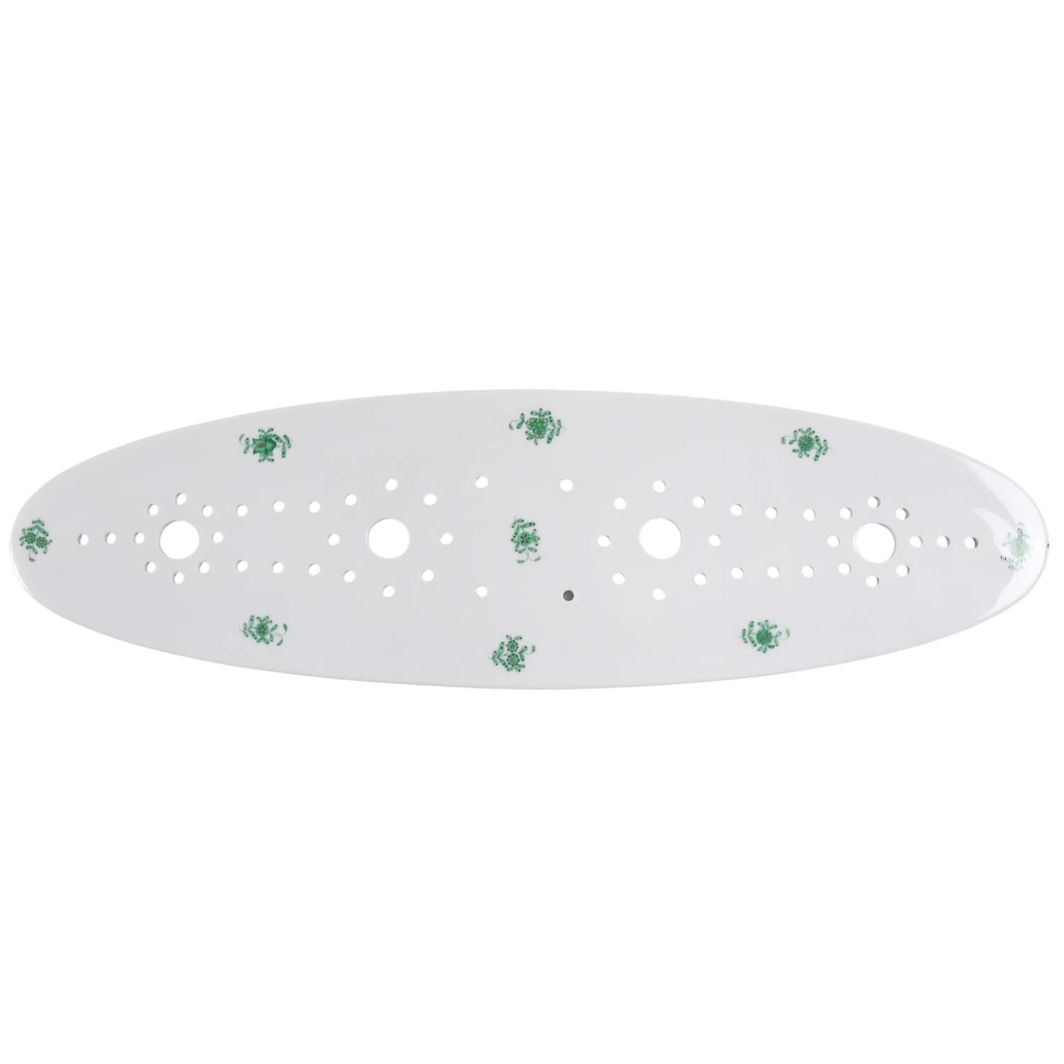 Chinese Bouquet Green (AV) Strainer for Fish Platter by Herend-1