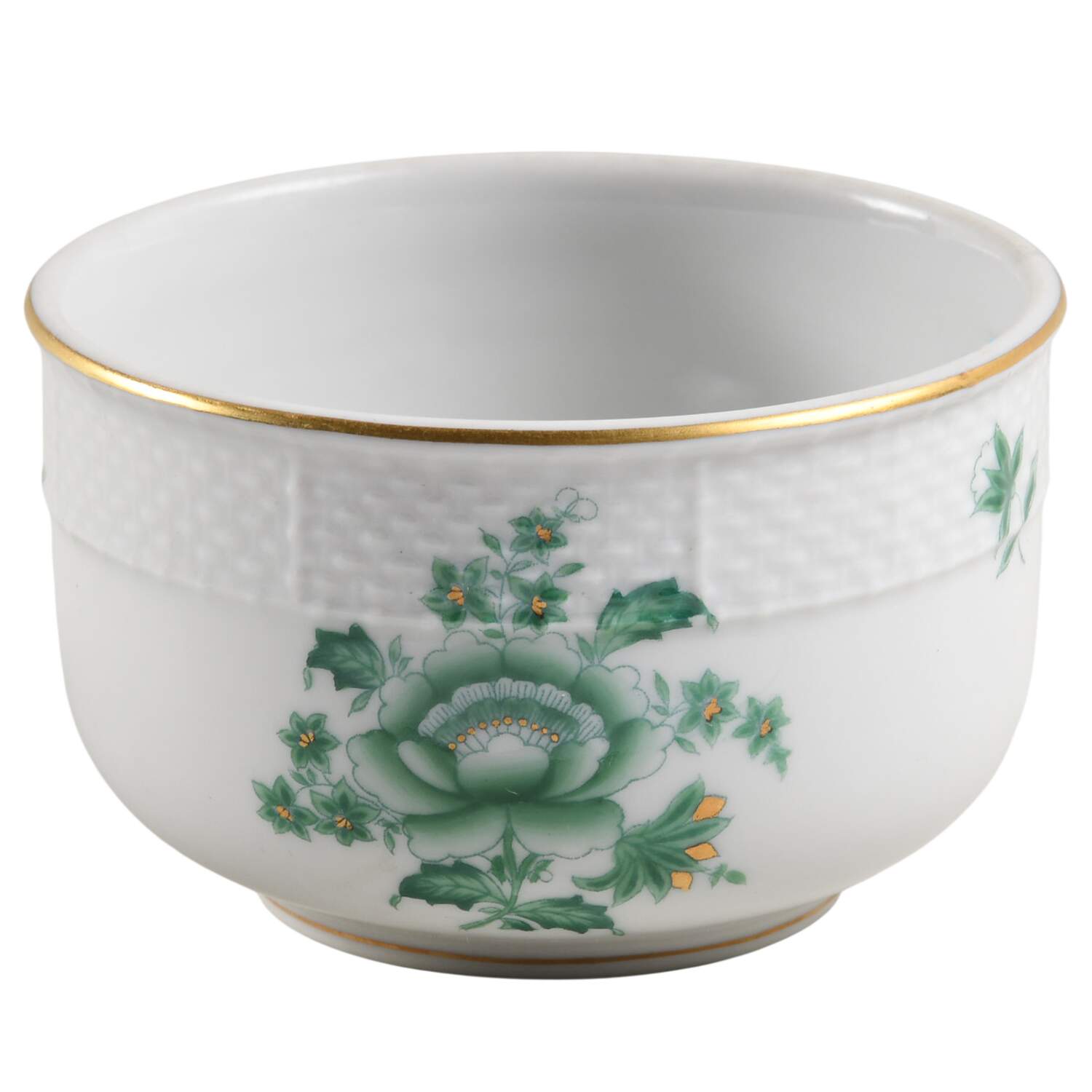 Chinese Bouquet Green (AV) Sugar Bowl No Lid by Herend-1