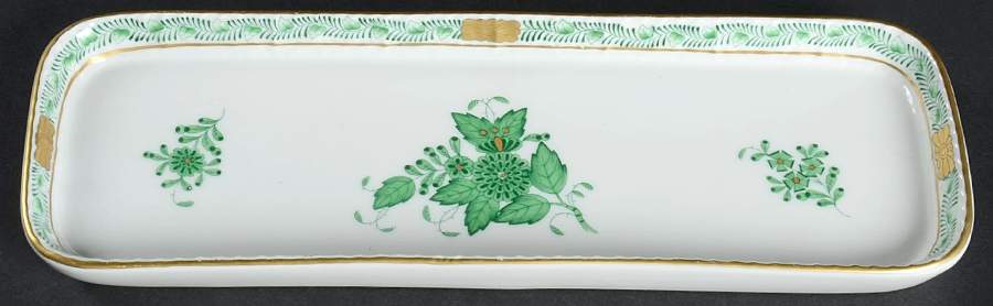 Chinese Bouquet Green (AV) Mint Tray by Herend-1