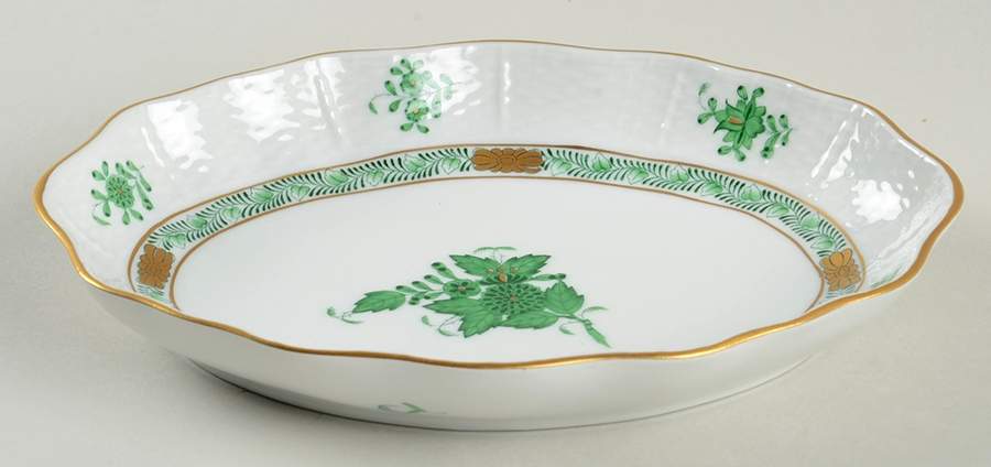 Chinese Bouquet Green (AV) Relish by Herend-1