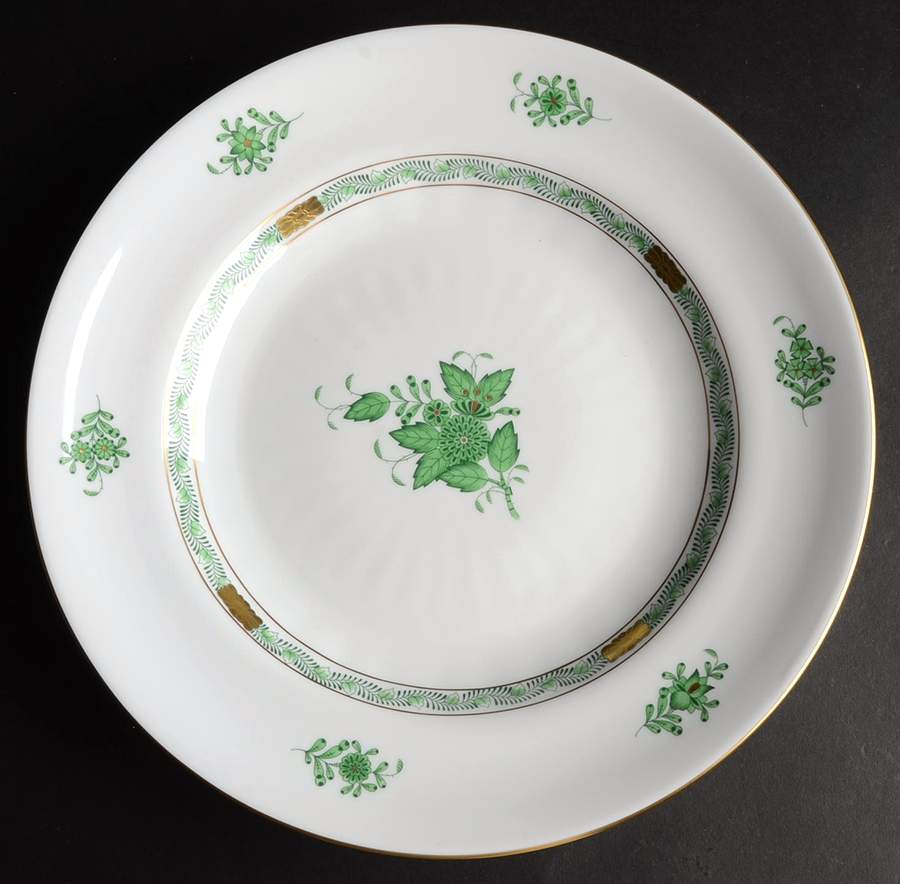 Chinese Bouquet Green (AV) Underplate for 4 Qt Dolphin Tureen by Herend-1