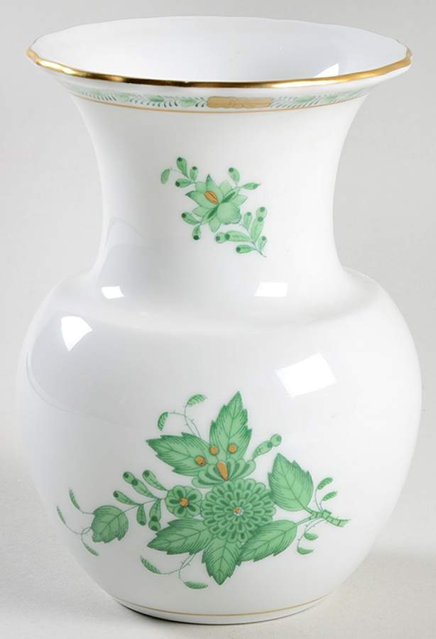 Chinese Bouquet Green (AV) 5" Vase by Herend-1