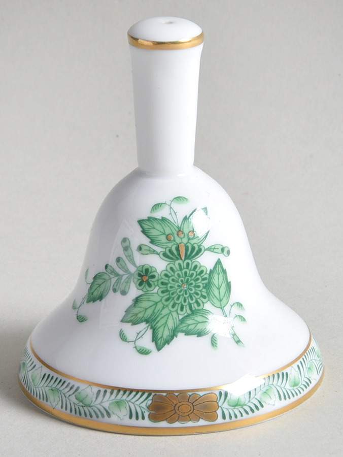 Chinese Bouquet Green (AV) Bell by Herend-1