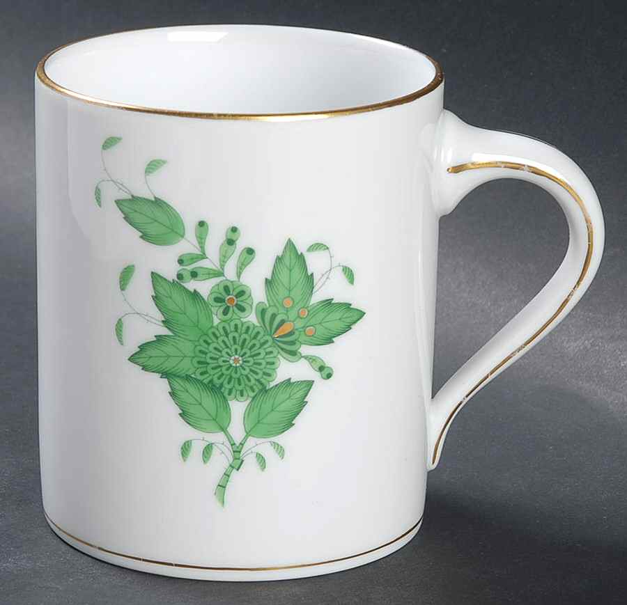 Chinese Bouquet Green (AV) Grandmug by Herend-1