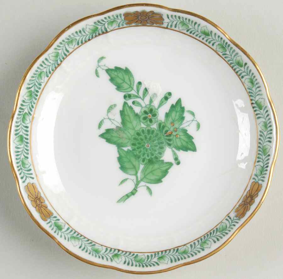 Chinese Bouquet Green (AV) 4" Ashtray by Herend-1