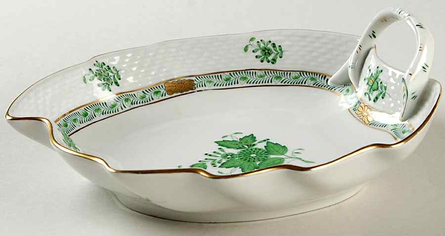 Chinese Bouquet Green (AV) Bon Bon by Herend-1
