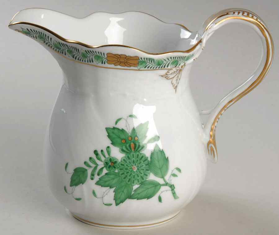 Chinese Bouquet Green (AV) Creamer by Herend-1