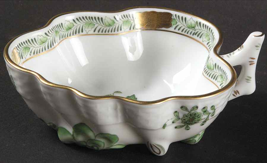 Chinese Bouquet Green (AV) Nappy by Herend-1
