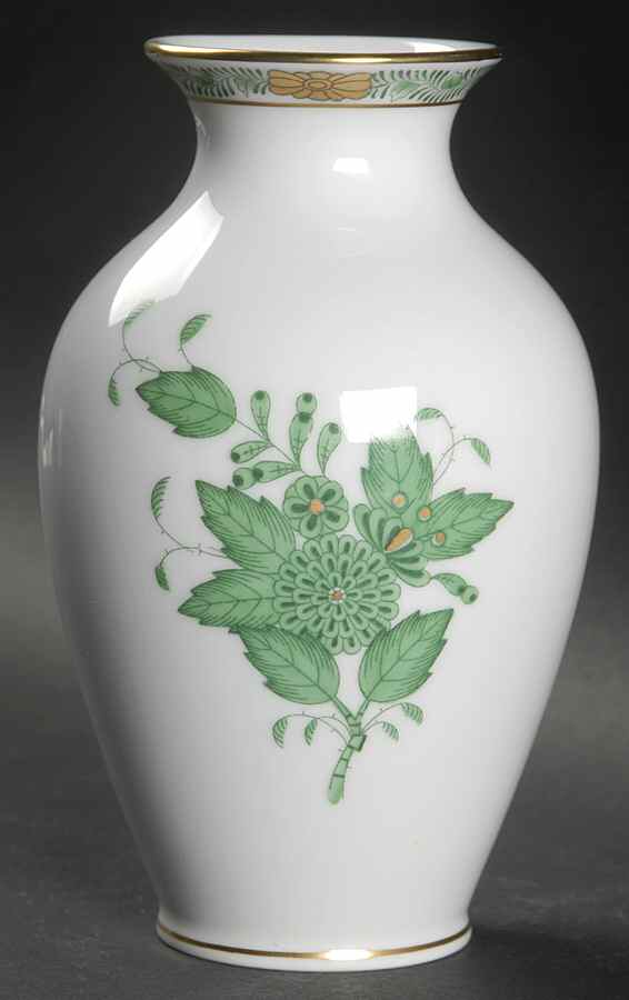 Chinese Bouquet Green (AV) 5" Vase by Herend-1