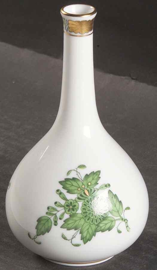 Chinese Bouquet Green (AV) 5" Bud Vase by Herend-1