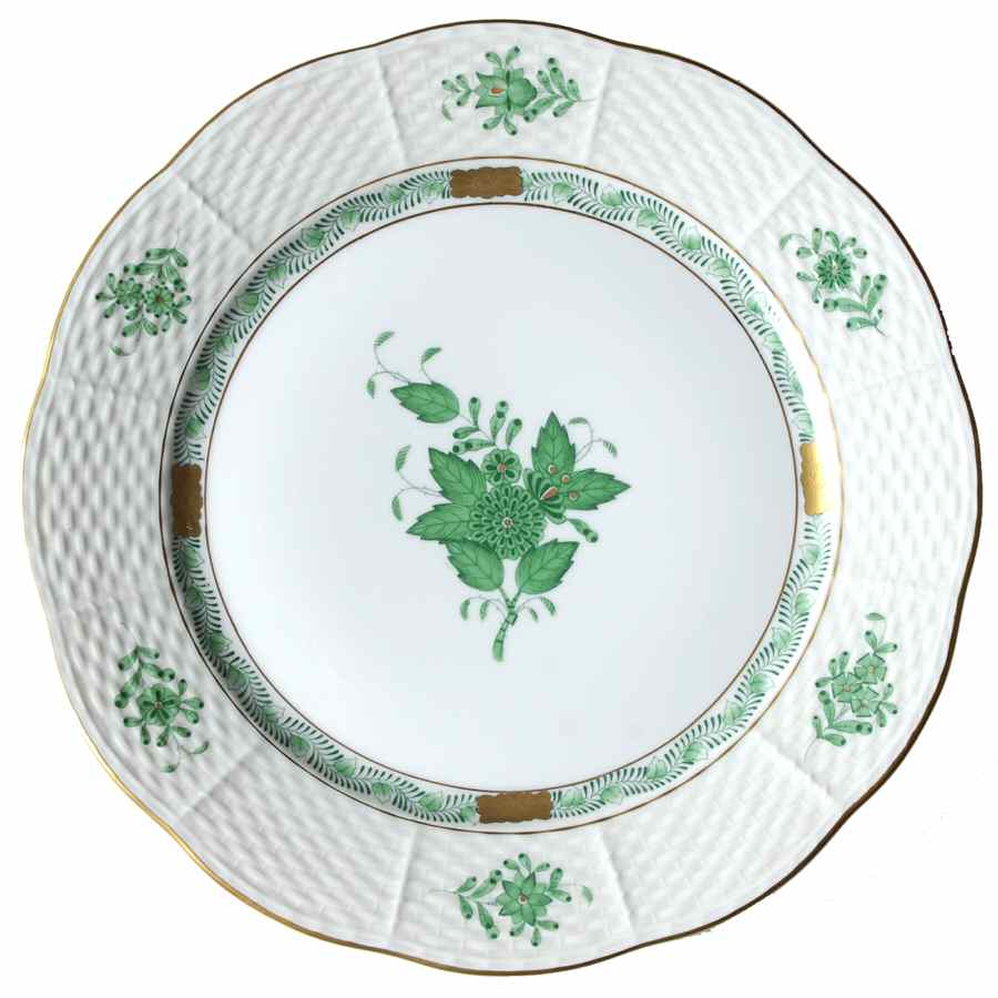 Chinese Bouquet Green (AV) Luncheon Plate by Herend-1