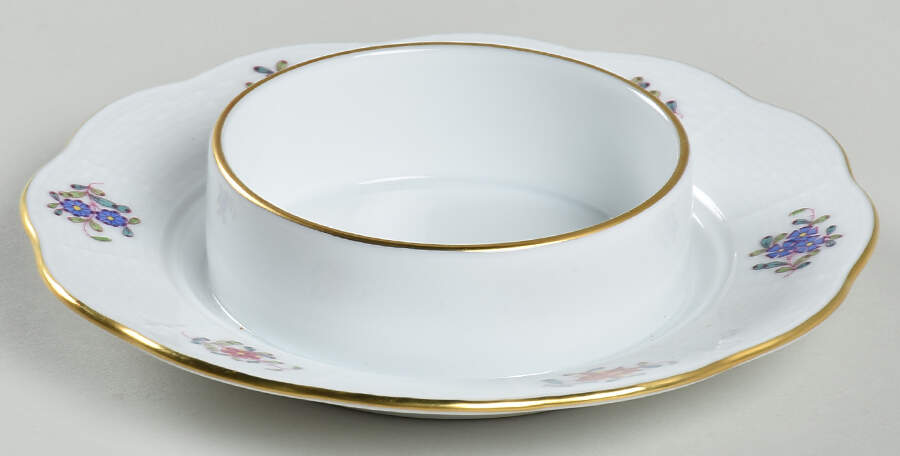 Chinese Bouquet Multicolor (AF) Round Butter No Lid by Herend-1