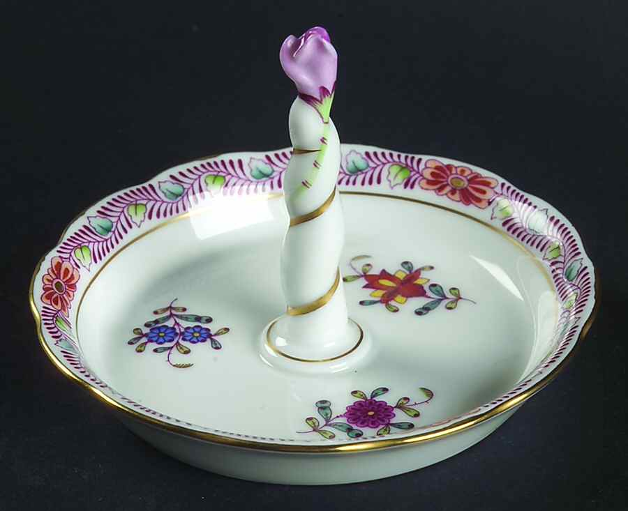 Chinese Bouquet Multicolor (AF) Column Ring Holder by Herend-1
