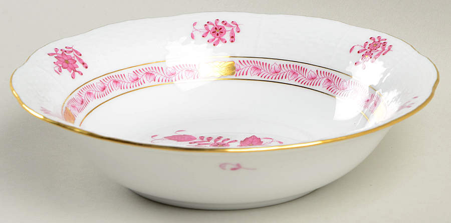 Chinese Bouquet Raspberry (AP) Oatmeal Bowl by Herend-1