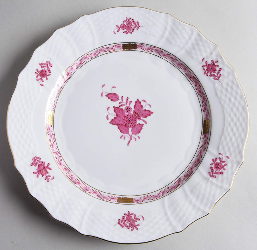 Chinese Bouquet Raspberry (AP) Service Plate (Charger) by Herend-1