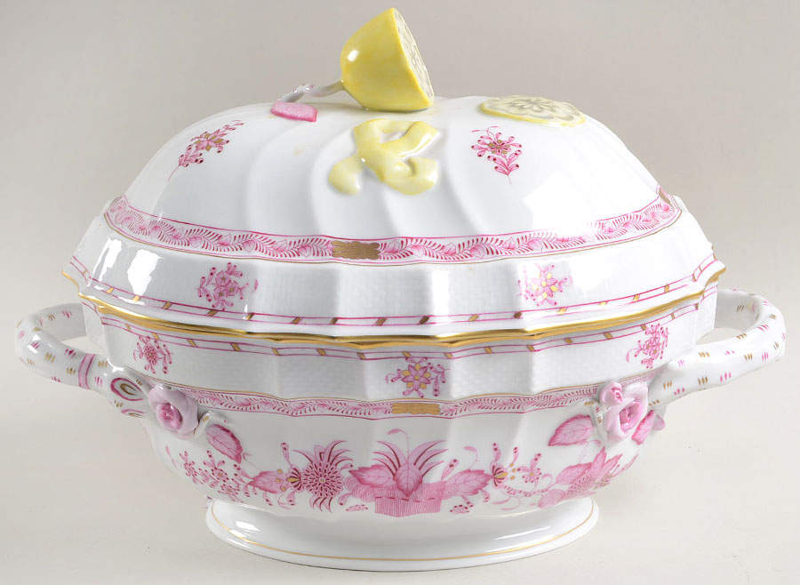 Chinese Bouquet Raspberry (AP) Tureen & Lid by Herend-1