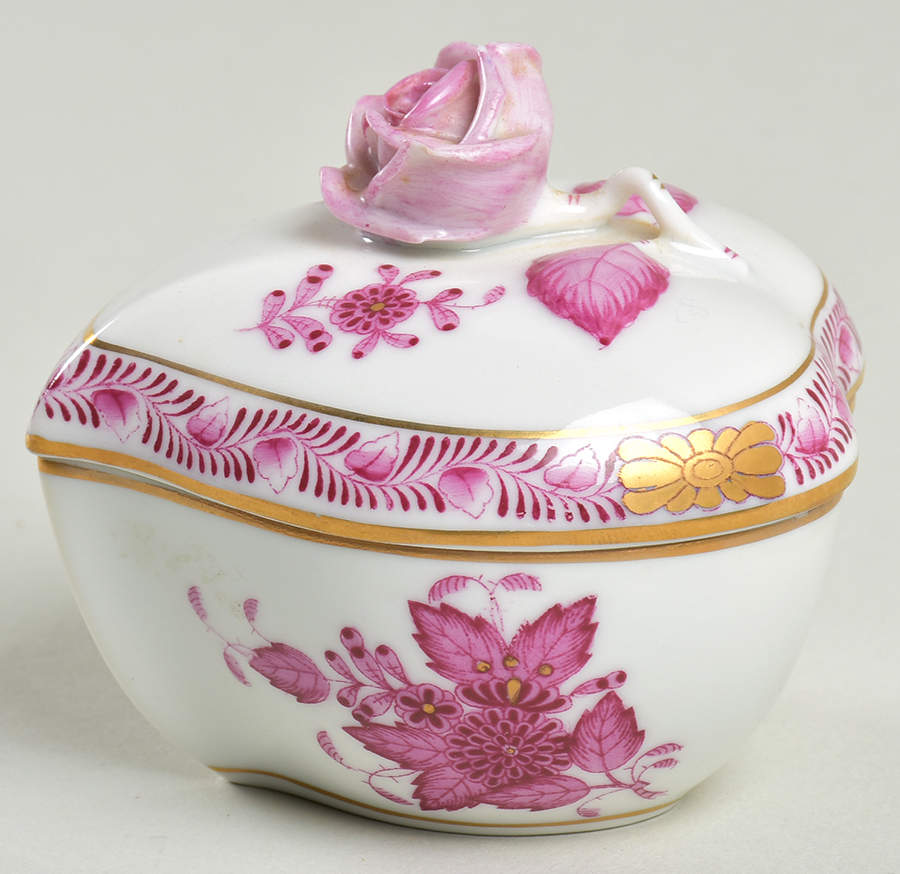 Chinese Bouquet Raspberry (AP) Small Household Box by Herend-1