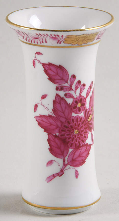 Chinese Bouquet Raspberry (AP) 3" Vase by Herend-1