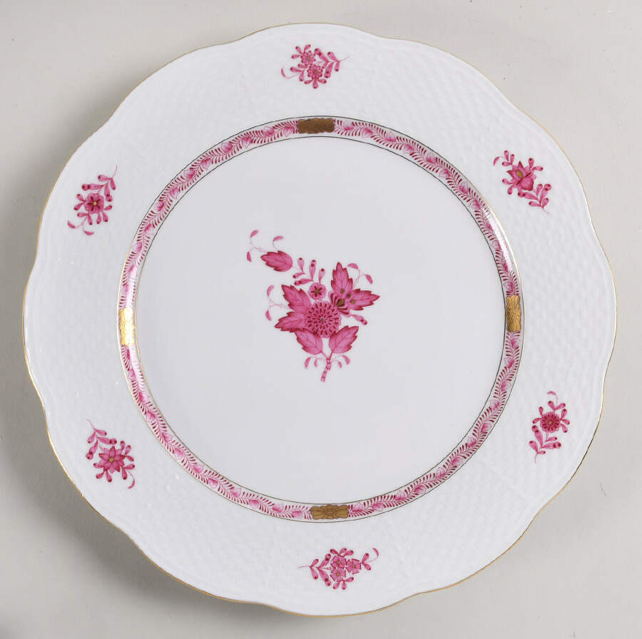 Chinese Bouquet Raspberry (AP) Service Plate (Charger) by Herend-1