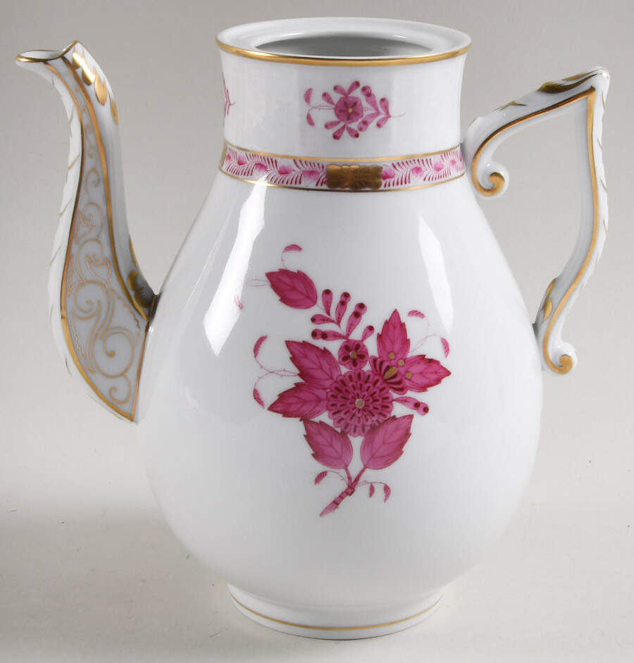 Chinese Bouquet Raspberry (AP) Coffee Pot No Lid by Herend-1