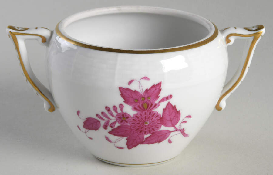 Chinese Bouquet Raspberry (AP) Sugar Bowl No Lid by Herend-1