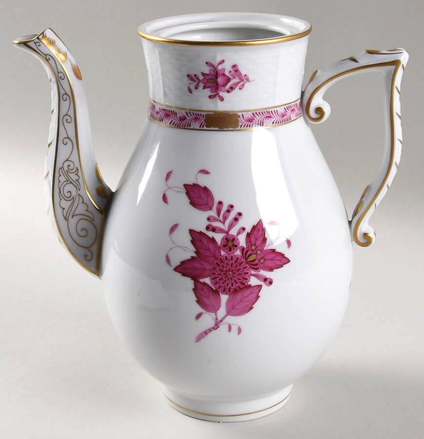 Chinese Bouquet Raspberry (AP) Coffee Pot No Lid by Herend-1