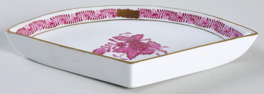 Chinese Bouquet Raspberry (AP) 4-Piece Hors d'Oeuvres Set, Indv Section Only by Herend-1