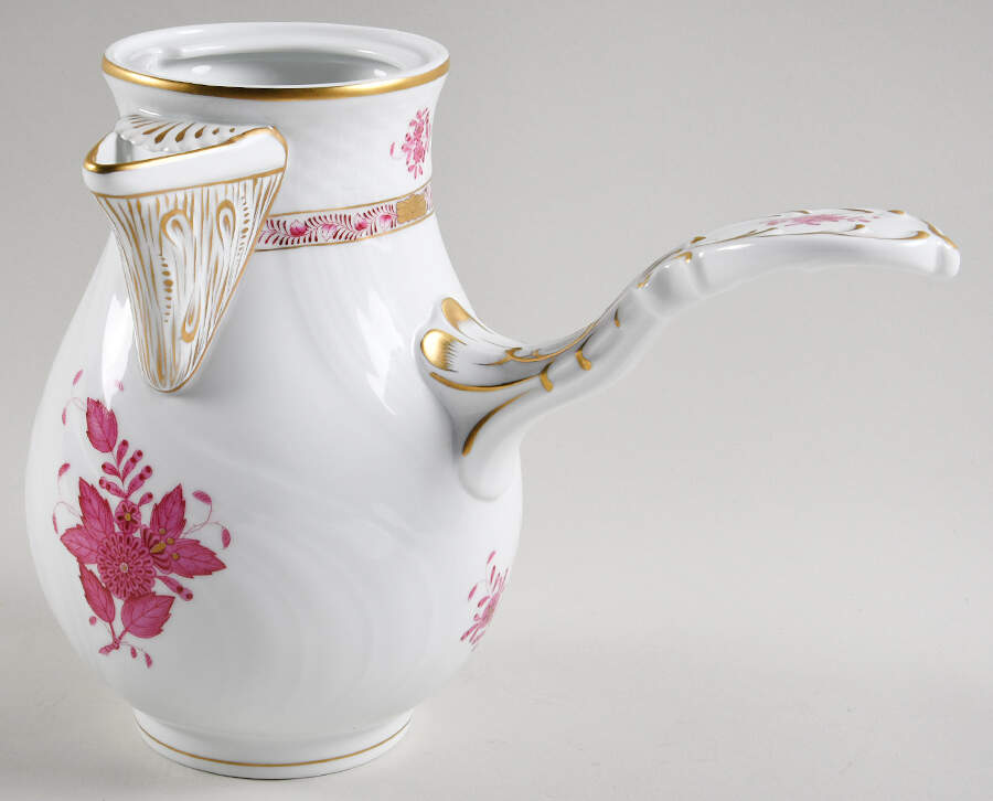 Chinese Bouquet Raspberry (AP) Chocolate Pot No Lid by Herend-1