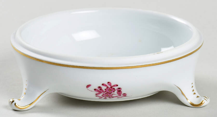 Chinese Bouquet Raspberry (AP) Footed Bon Bon No Lid by Herend-1