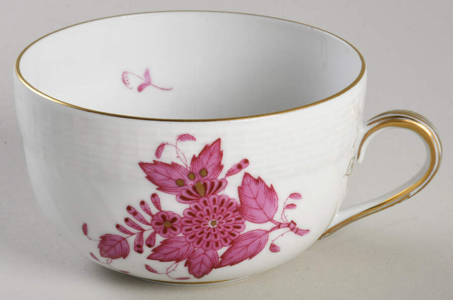 Chinese Bouquet Raspberry (AP) Flat Cup by Herend-1