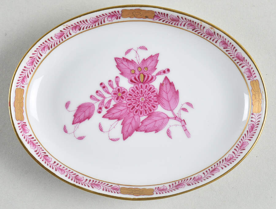 Chinese Bouquet Raspberry (AP) 4" Ashtray by Herend-1