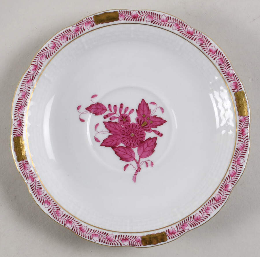 Chinese Bouquet Raspberry (AP) Saucer by Herend-1