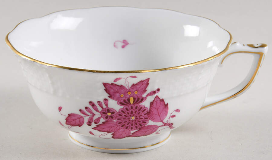 Chinese Bouquet Raspberry (AP) Footed Cup by Herend-1