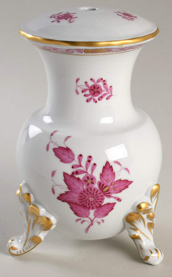 Chinese Bouquet Raspberry (AP) 6" Vase by Herend-1