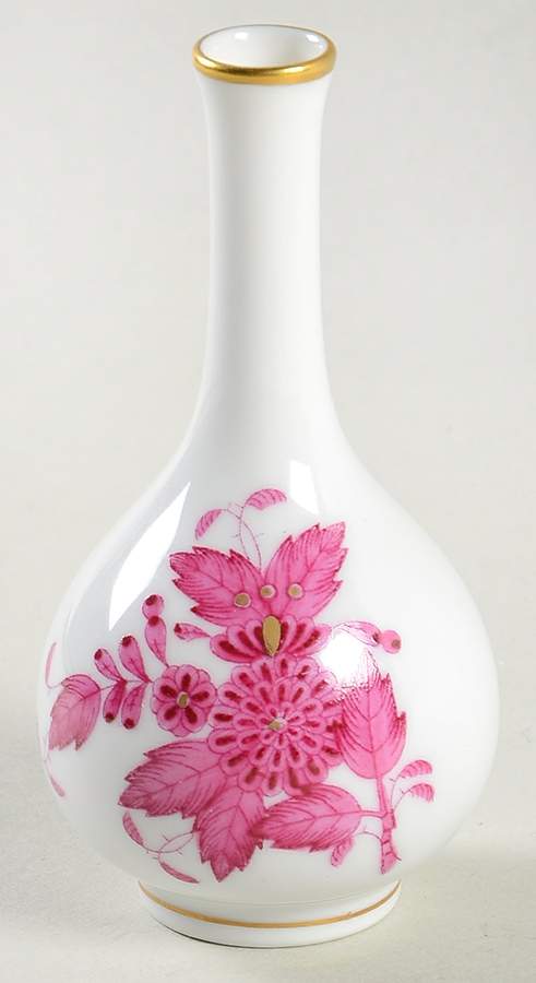 Chinese Bouquet Raspberry (AP) 3" Bud Vase by Herend-1