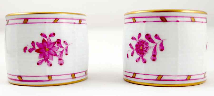 Chinese Bouquet Raspberry (AP) Napkin Ring by Herend-1