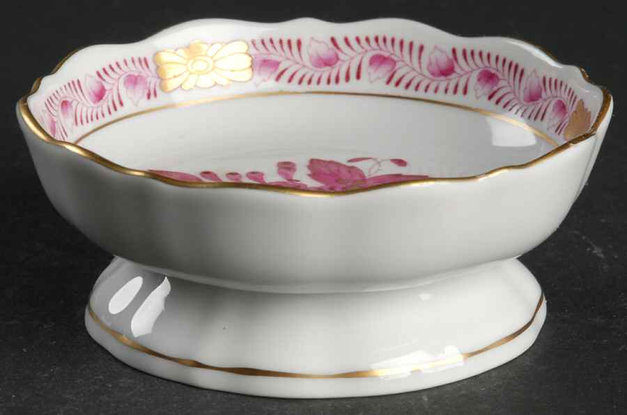 Chinese Bouquet Raspberry (AP) Master Salt Dip by Herend-1