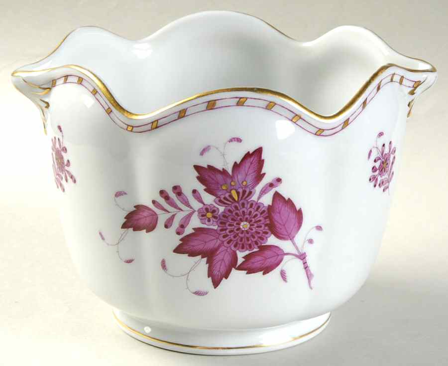 Chinese Bouquet Raspberry (AP) Cachepot by Herend-1