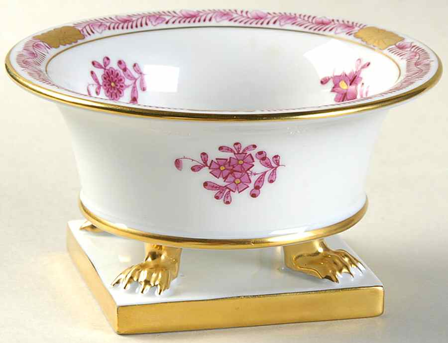 Chinese Bouquet Raspberry (AP) 2" Footed Urn by Herend-1