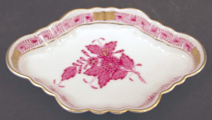 Chinese Bouquet Raspberry (AP) 5" Ashtray by Herend-1