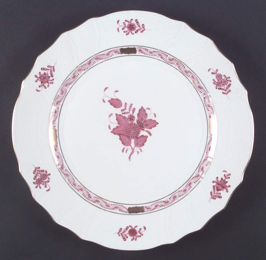 Chinese Bouquet Raspberry (AP) Dinner Plate by Herend-1