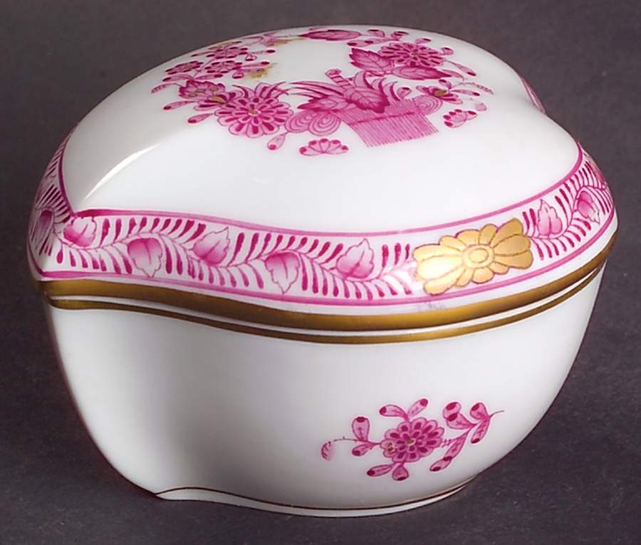 Chinese Bouquet Raspberry (AP) Bon Bon & Lid by Herend-1