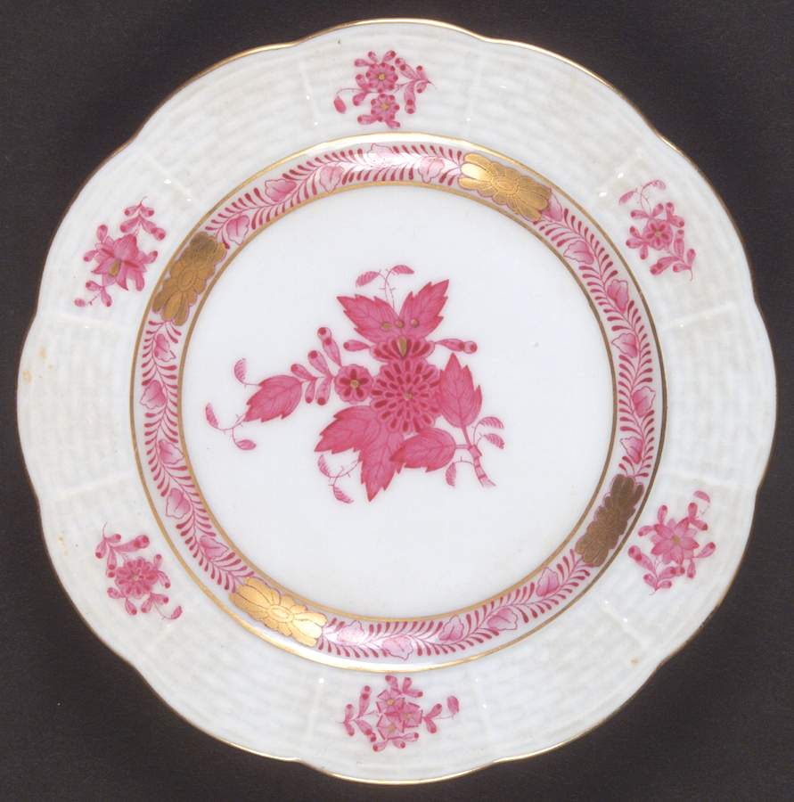 Chinese Bouquet Raspberry (AP) Bread & Butter Plate by Herend-1