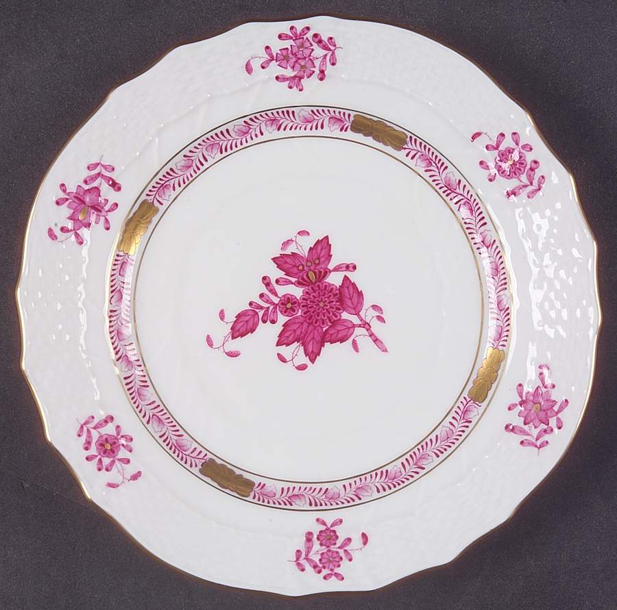 Chinese Bouquet Raspberry (AP) Bread & Butter Plate by Herend-1