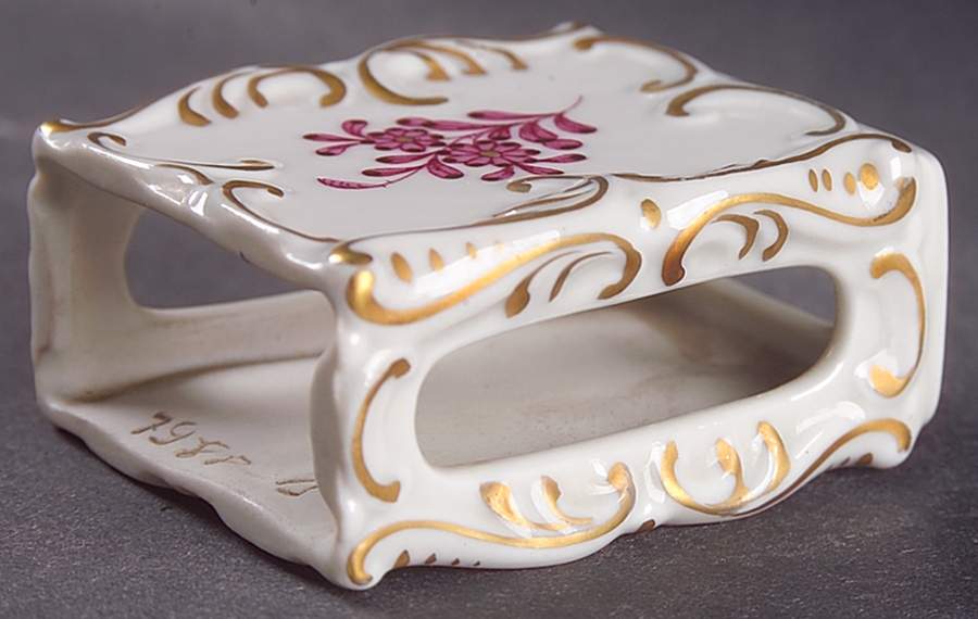 Chinese Bouquet Raspberry (AP) Match Box Holder by Herend-1