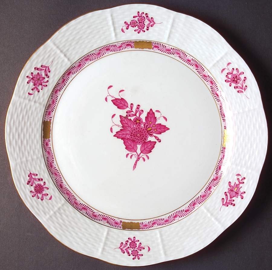 Chinese Bouquet Raspberry (AP) Dinner Plate by Herend-1