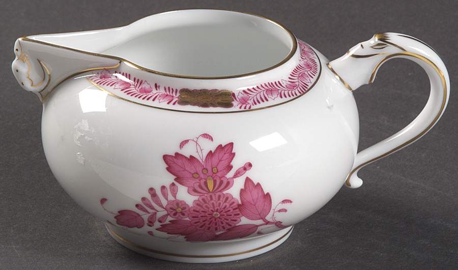 Chinese Bouquet Raspberry (AP) Creamer by Herend-1
