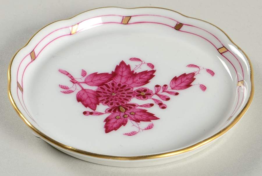 Chinese Bouquet Raspberry (AP) Coaster by Herend-1