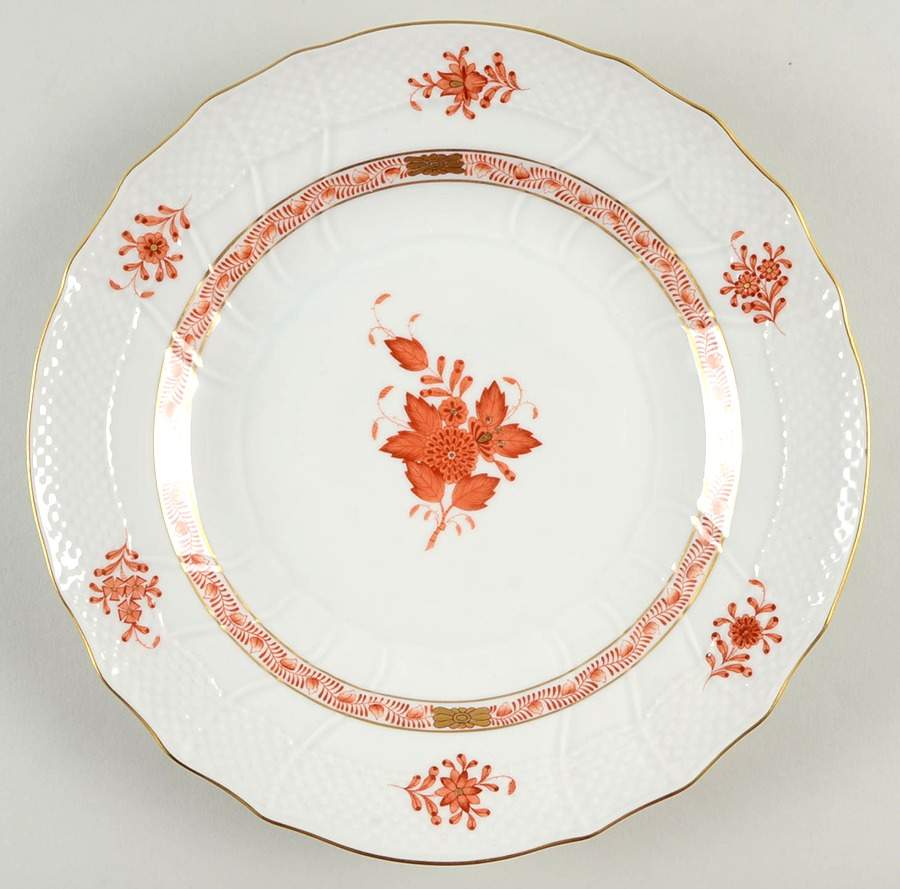 Chinese Bouquet Rust (AOG) Dinner Plate by Herend-1